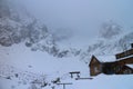 Chata pri Zelenom plese BrnÃÂÃÂ¡lka hut in Zelene pleso valley in High Tatras Royalty Free Stock Photo